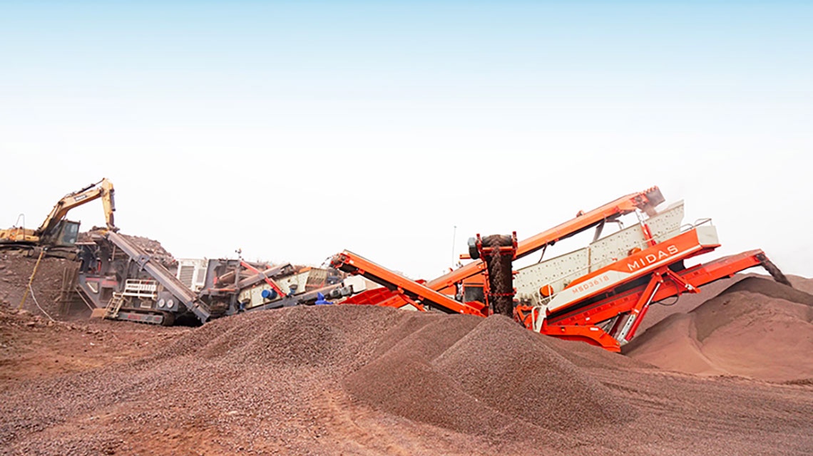 移動式制砂機工作現場 移動式制砂機工作現場