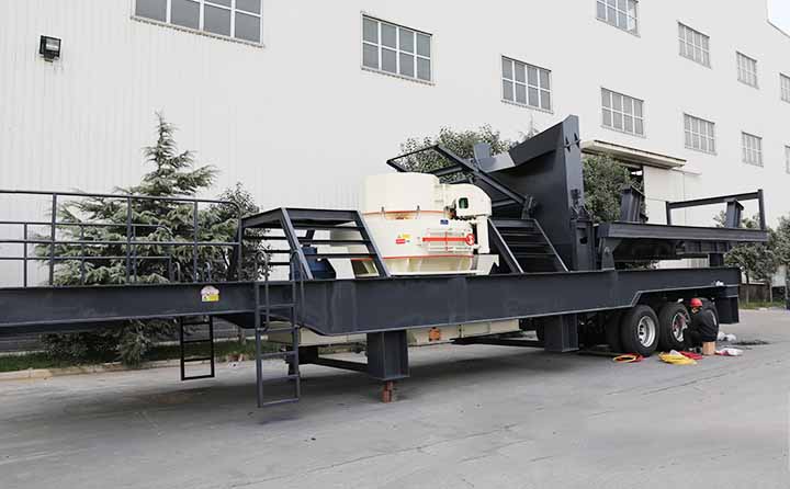 移動鵝卵石制砂機