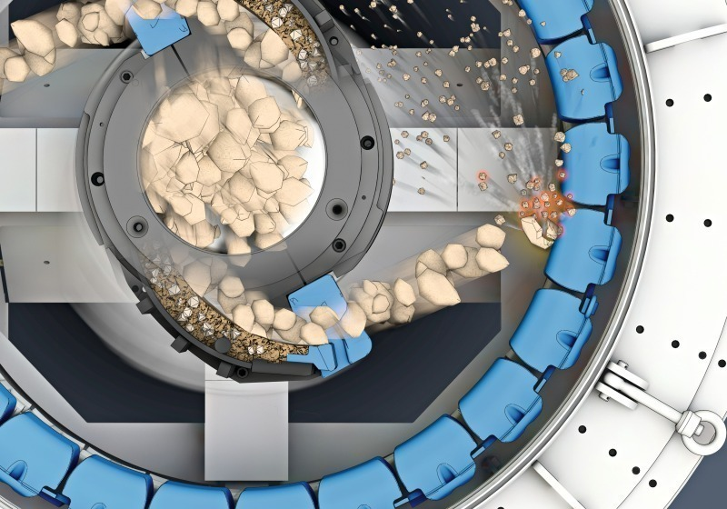 鵝卵石制砂機石打鐵原理效果圖 鵝卵石制砂機石打鐵原理效果圖