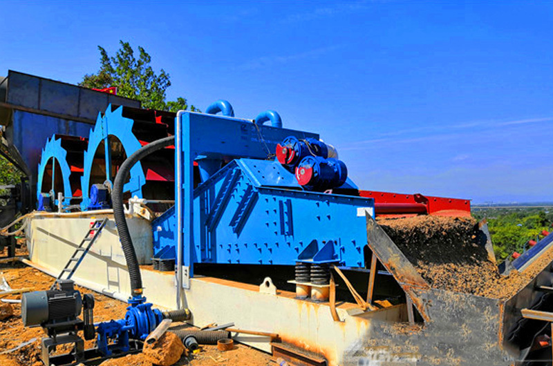 俄羅斯客戶洗沙作業現場