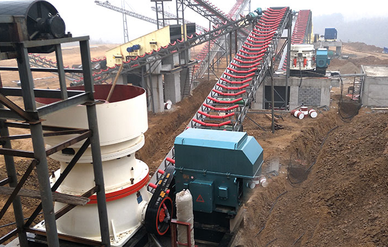 圓錐破碎機生產現場