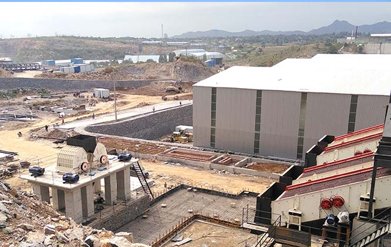 石灰石破碎現場