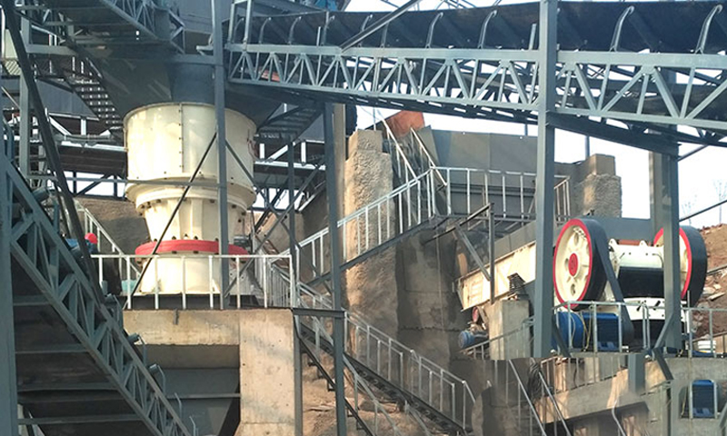 玄武巖破碎機固定式生產線