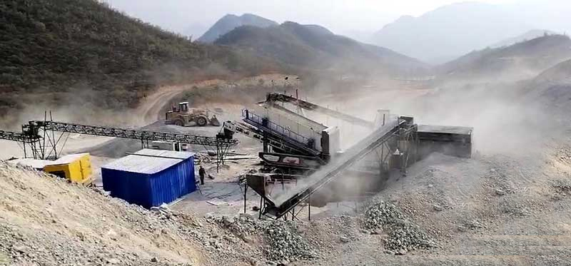 玄武巖破碎機移動生產線