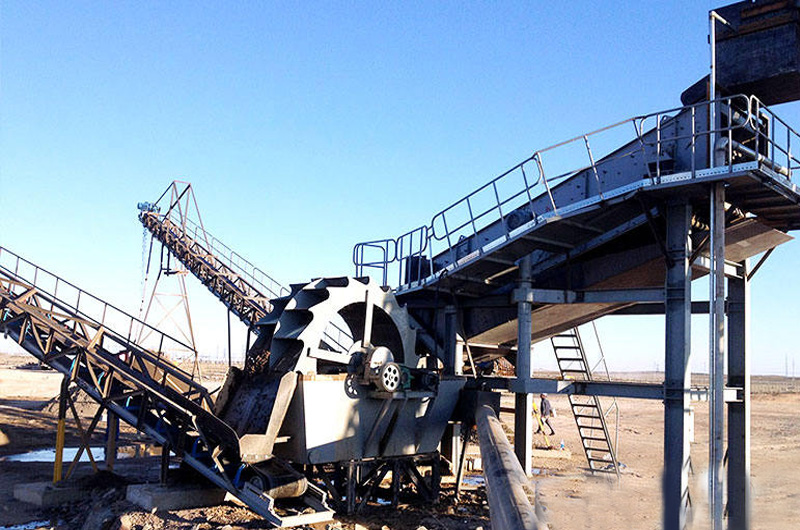 洗砂機工作現場