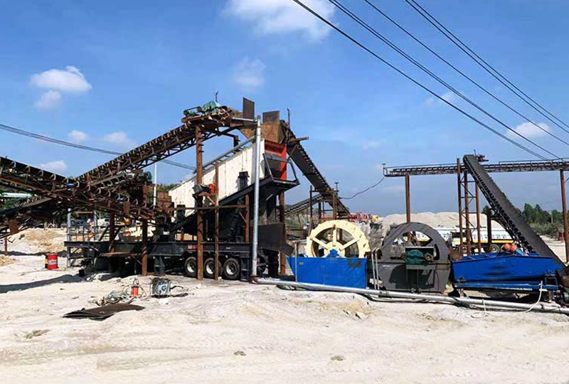 洗砂機生產線現場